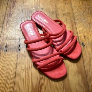 Fashion Nova pink/red Sandals